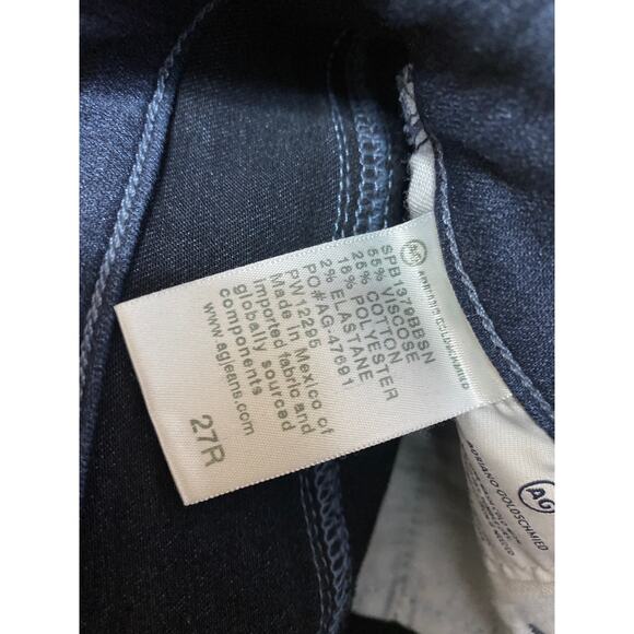 Adriano Goldschmied The Farrah Skinny Dark Blue High Rise Denim Jeans Size 27 - Picture 5 of 5